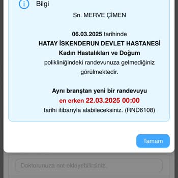 Hastane Randevu Sistemi Mağduriyeti