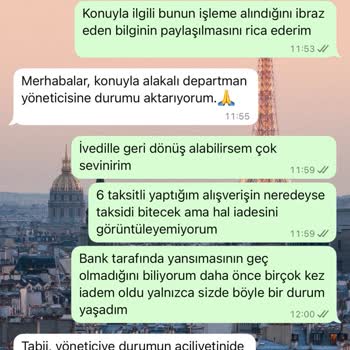 İade Edilmeyen Ödeme Ve Yetersiz Müşteri Hizmeti
