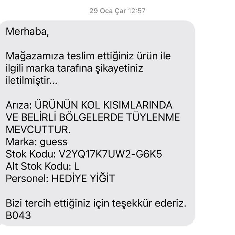 Guess Mağazasında Uzayan İnceleme Süreci