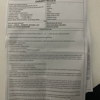 Garanti Kapsamındaki Ürüne Ücret Talebi