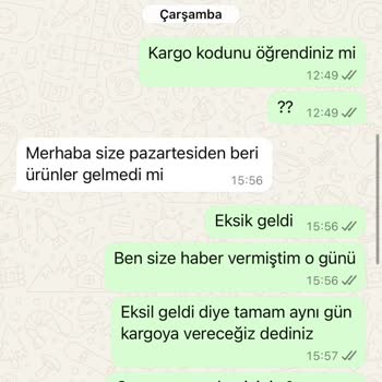 Yanlış Ve Eksik Ürün Teslimatı Sonrası İletişim Sorunu