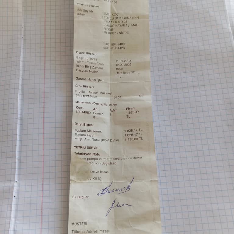 Garanti Süresi Dolunca Tekrarlayan Bulaşık Makinesi Arızası