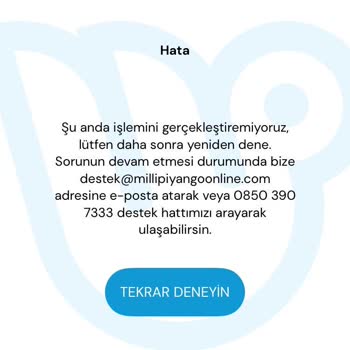 Milli Piyango Uygulamasında Sürekli Sunucu Hatası