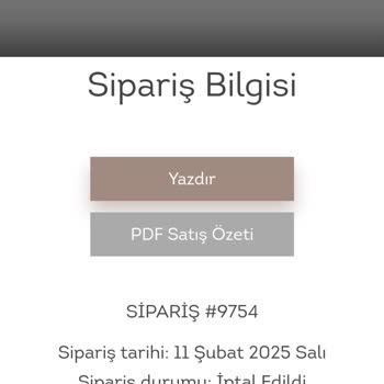 İptal Edilen Sipariş Ve Anlamsız Fiyat Artışı