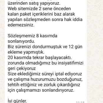 Hizmet Süresi Ve Paket İçeriği Hakkında Yanıltıcı Bilgilendirme