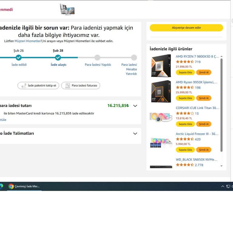 Amazon İade Sürecinde Yaşanan Hayal Kırıklığı: Paramı Geri İstiyorum!