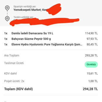 Yemek Sepeti'nde Poşet Ücreti Haksızlığı