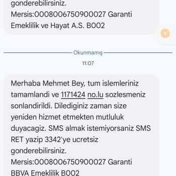 Garanti Emeklilik'te Poliçe İptal Sorunu