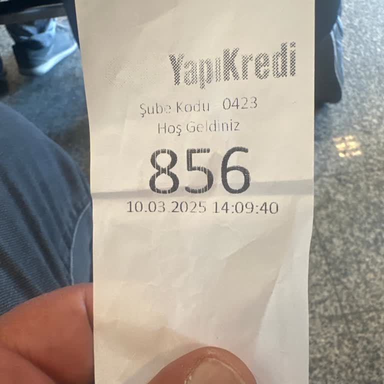 Yapı Kredi GATEM Şubesi'nde Uzun Bekleme Süresi