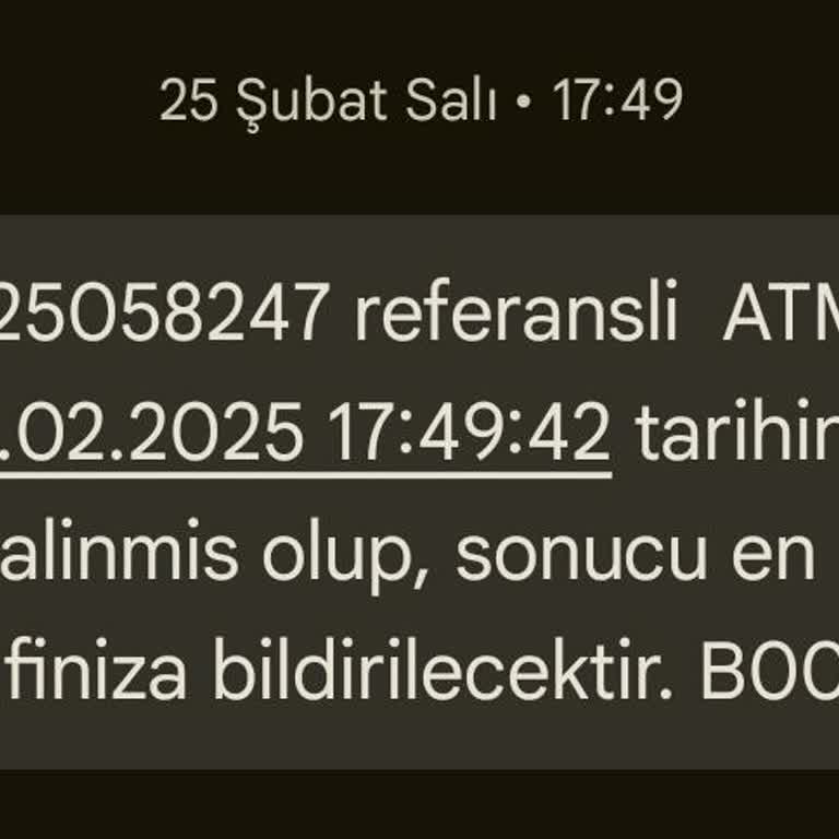 ATM'de Yaşanan Para İadesi Sorunu