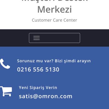 Omron Müşteri Hizmetlerine Ulaşamama Sorunu