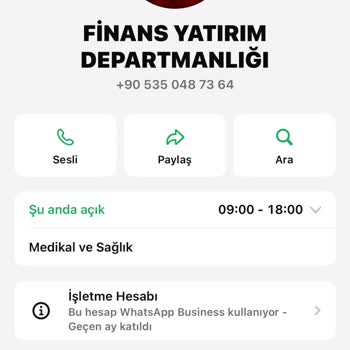 Finans Yatırım Departmanı Hakkında Şikayet