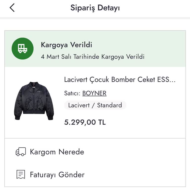 Boyner Siparişim Günlerdir Dağıtımda Bekliyor