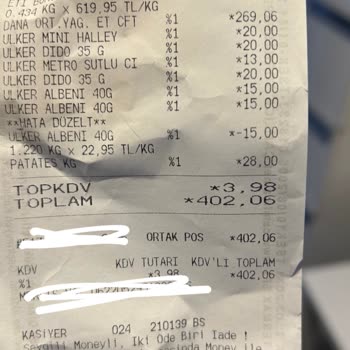 Alibeyköy Migros'tan Aldığım Patatesler Çürük Çıktı
