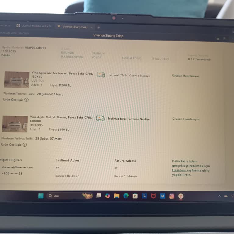 Vivense'den Sipariş Teslimatında Yaşanan Sorun