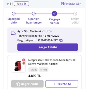 N11'den Sipariş Edilen Ürün Zamanında Teslim Edilmedi Ve Fiyat Arttı