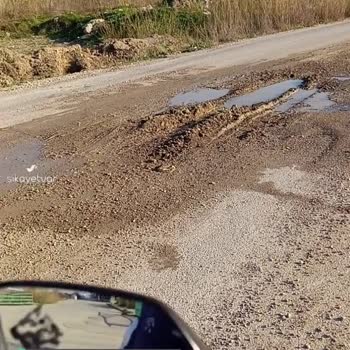 Aksu Belediyesi Bozuk Yol
