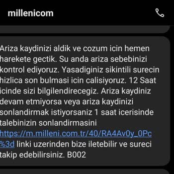 Millenicom'da Sürekli Çelişkili Bilgilendirme Ve Çözülmeyen Arıza