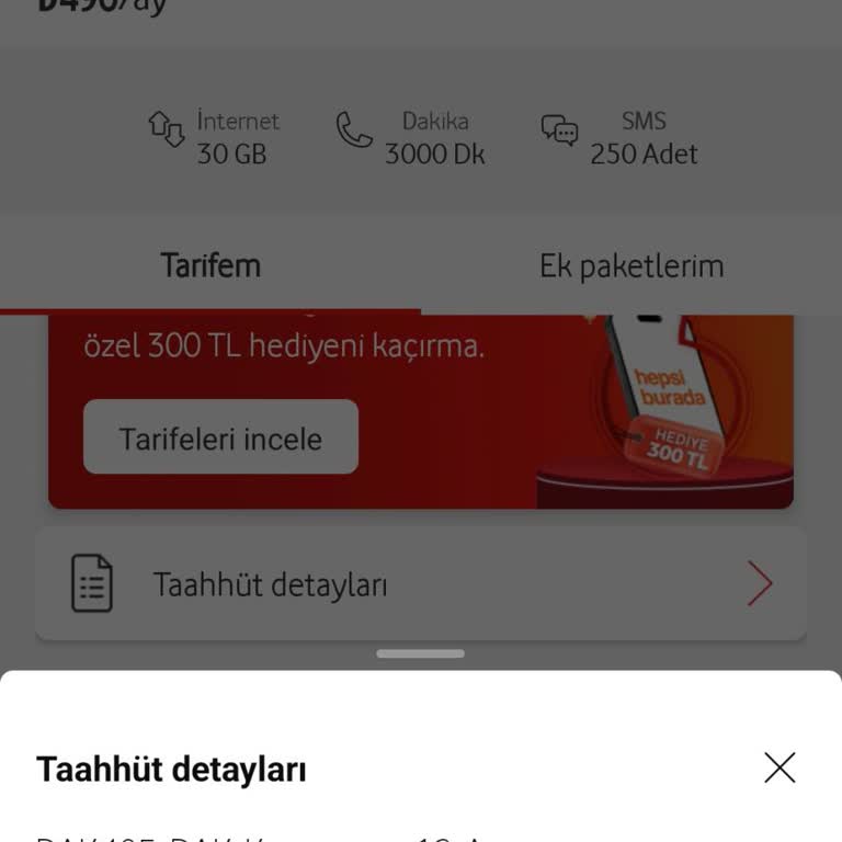 Vodafone'dan Yanıltıcı Tarife Bilgisi Deneyimi
