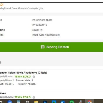Kitapyurdu Sipariş Teslimatında Sorun Ve İletişim Eksikliği