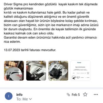 Güvenlik Ekipmanında Hayati Tehlike Ve İlgisiz Müşteri Hizmetleri