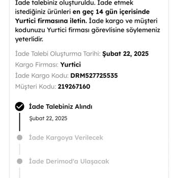 Derimod'da İade Sürecinde Yaşanan Sorunlar Ve Eksik İade