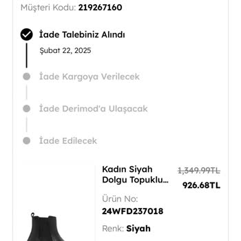 Derimod'da İade Sürecinde Yaşanan Sorunlar Ve Eksik İade