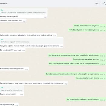 Veramuu'da İade Sorunu Ve Saygısız Müşteri Hizmetleri