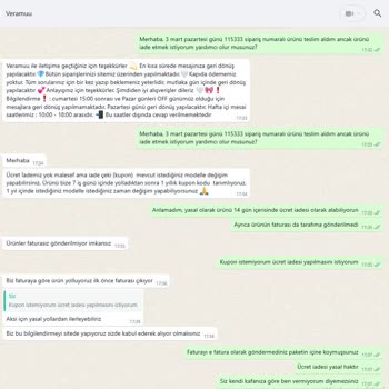 Veramuu'da İade Sorunu Ve Saygısız Müşteri Hizmetleri