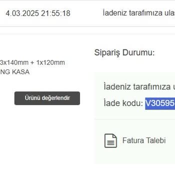 Vatan Bilgisayar'dan İade Sürecinde Karşılaşılan Sorunlar