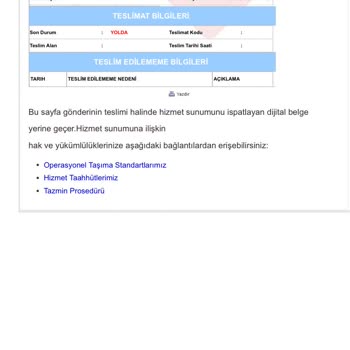 Sorumsuz Ve İlgisiz Kargo Şubesi