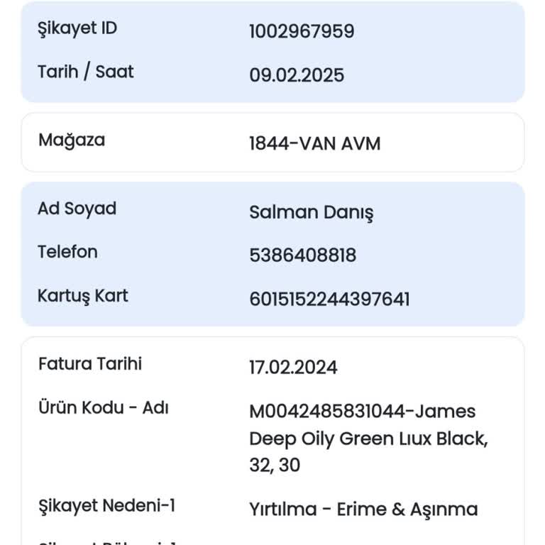 Mavi'de Pantolon Deformasyonu Ve İade Sorunu