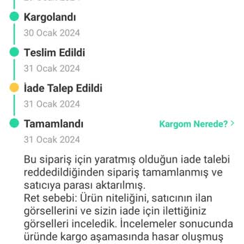 İade Sürecindeki Tutarsızlık Ve Adaletsizlik