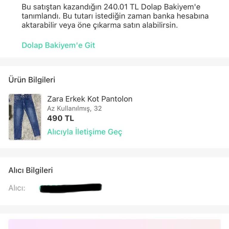 Dolap Uygulamasında Kargo Boyutu Sorunu