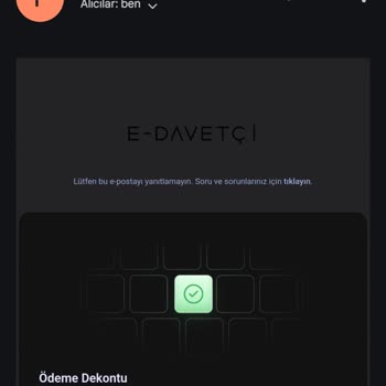 E-Davetçi'den Dijital Davetiye Yaptım Açılmıyor