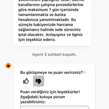 İade Talebi Ve Müşteri Hizmetleri Sorunu