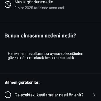 Instagram Mesaj Kısıtlamalarının Süresiz Devam Etmesi