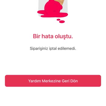 Yemeksepeti'nde Sipariş Teslim Edilmedi, Canlı Yardım Yok
