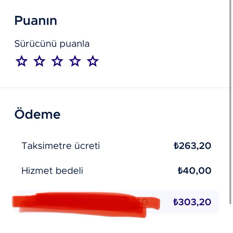 BiTaksi'de Gizli Ücret Şoku: Ekstra 40₺ Hizmet Bedeli