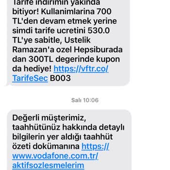 Vodafone'un Sistemsel Sorunları Ve Yanıltıcı Bilgilendirme
