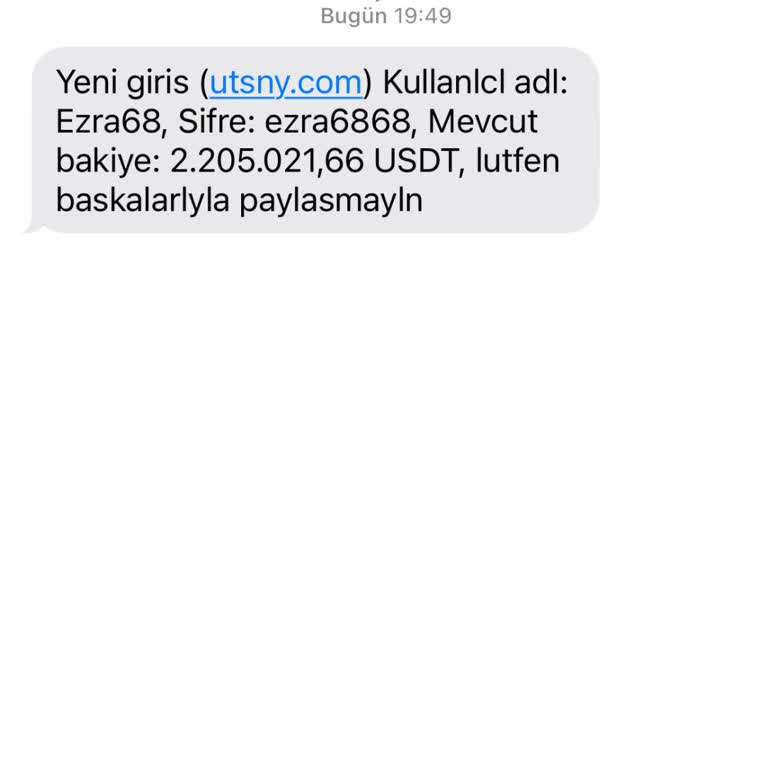 Yanlışlıkla Gönderilen Mesaj Ve Hesap Bilgileri Hakkında Şikayet
