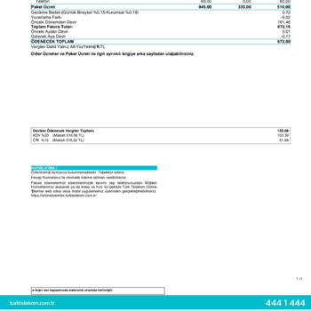 Türk Telekom'dan Onaysız Ekstra Ücretlendirme Şikayeti