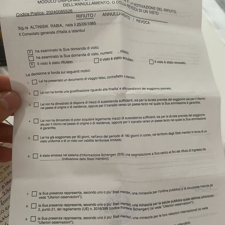 Vize Başvurumun Haksız Reddedilmesi