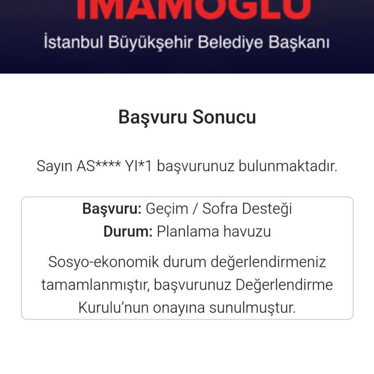 Sofra Geçim Desteği Başvuru Belirsizliği