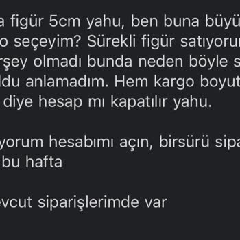 Dolap Kargo Boyutu Yüzünden Askıya Alınan Hesap