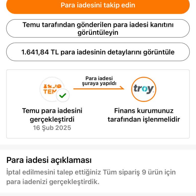 Para İadesi Bekleyişi: Temu'dan Sipariş İptali Sorunu