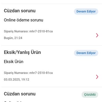 Eksik Siparişler Ve Yanıtsız İade Talepleri