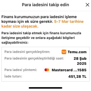 Temu Para İadesi Sorunu: 15 Günlük Bekleyiş