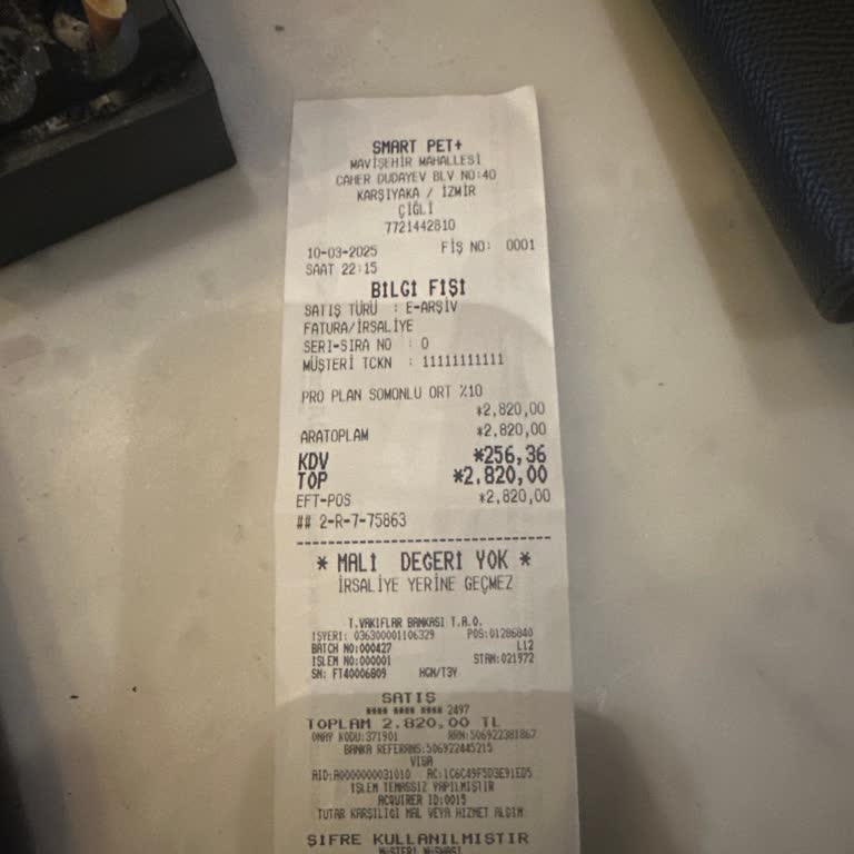 Smart Pet Plus Mavibahçe Müşteri Mağazadayken Kasanın Kapatılması