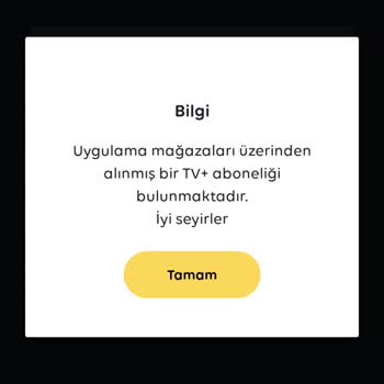 TV+ Aboneliği Aktif Edilemiyor
